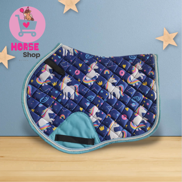 Ensemble tapis et bonnet licorne